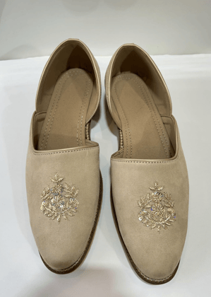 LIGHT GOLDEN SHOES FOR MEN-Gold / 6