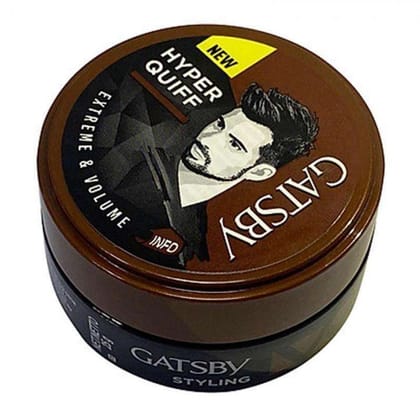 Gatsby Hair Styling Wax Hyper Quiff - Edgy & Volume, Long-Lasting Effect, Fresh New Fragrance, 25 G