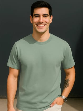Classic Crew in Sage Green-S