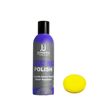 Unieshine Liquid Wax Polish (100 Ml) with Sponge