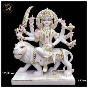 Durga Mata Marble Statue