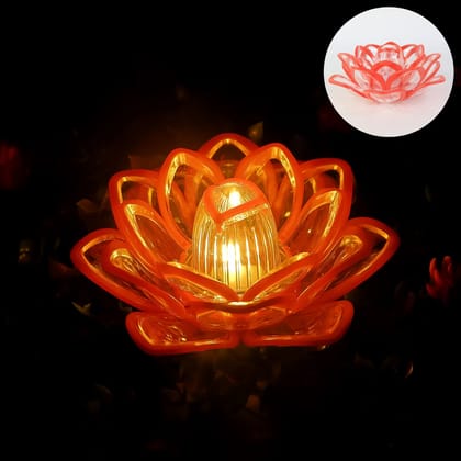 Decorative Lotus Shaped LED Candle Light (1 Pc)