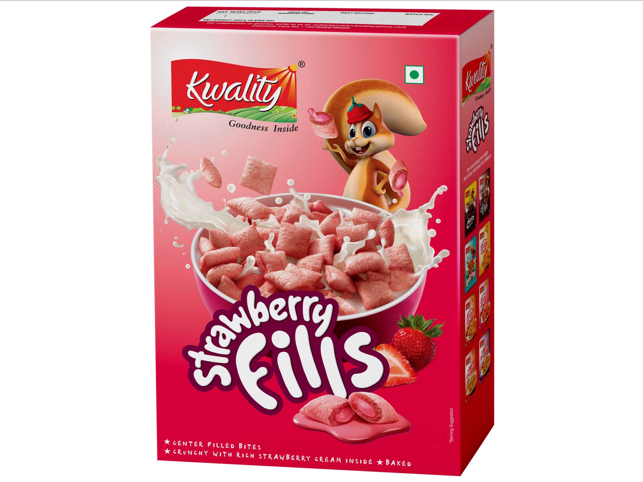 Kwality Strawberry Fills Box (250 g) 