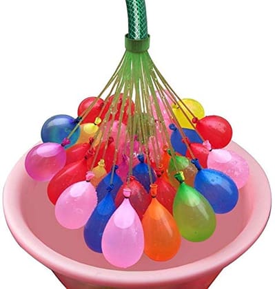 Hayberg Holi Water Magic Balloons l Set of 3 Bunch l 111 Baloons l Multicolour l Quick Fill and Auto Tie in 60 Seconds with Universal Tap Adaptor