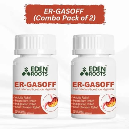 ER-GASOFF + ER-GASOFF  30  Capsules Combo Pack Of 2