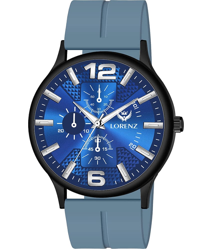 Lorenz Blue Silicon Analog Men's Watch