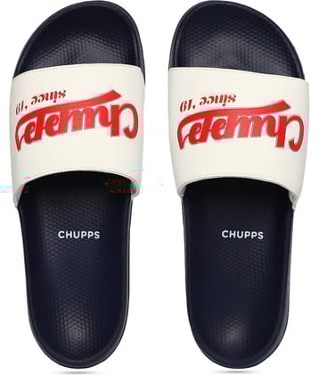 CHUPPS Navy Men's Slide Flip Flop