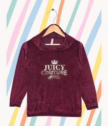 RELANE Girls Fleece Sweatshirt ( Maroon )