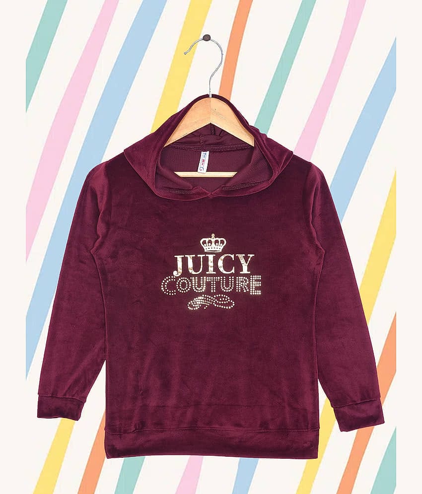 RELANE Girls Fleece Sweatshirt ( Maroon )
