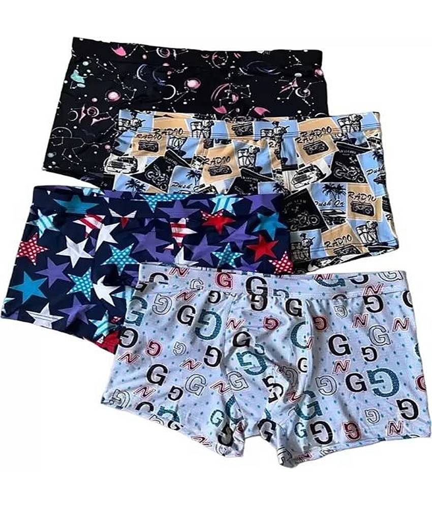 Cavenders Pack of 3 Nylon Trunks For Men's ( Multicolor )