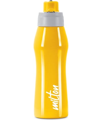 Milton Active 1000 Stainless Steel Water Bottle, 885 ml, Yellow