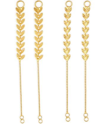 1gram gold Plated Kanchain Ear chain earcuff Ear to Ear Combo for Women & Girls