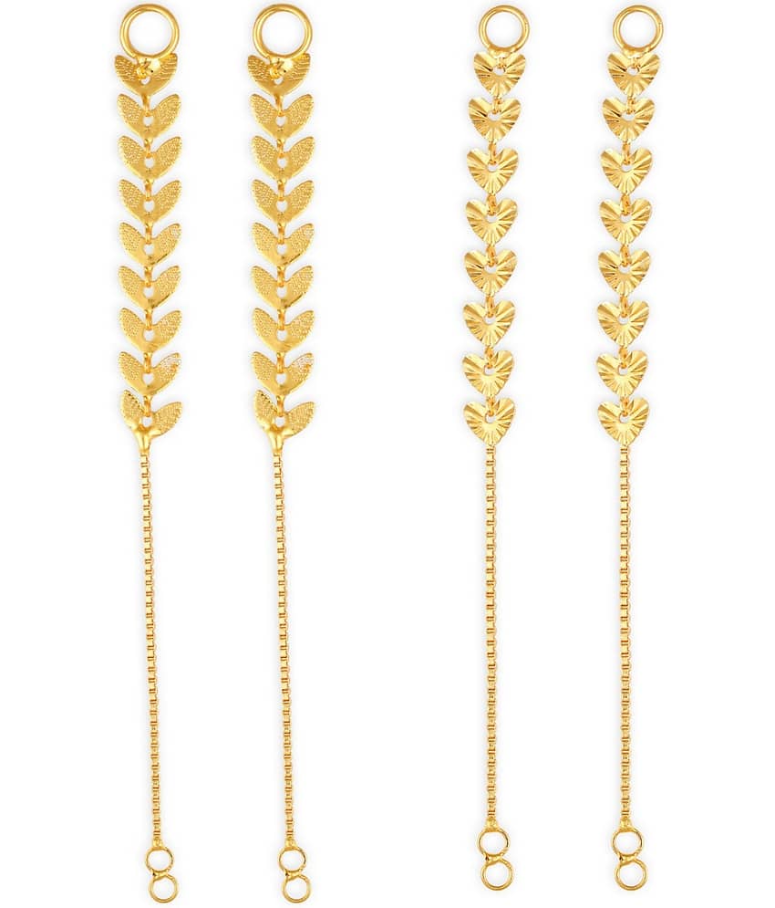 1gram gold Plated Kanchain Ear chain earcuff Ear to Ear Combo for Women & Girls