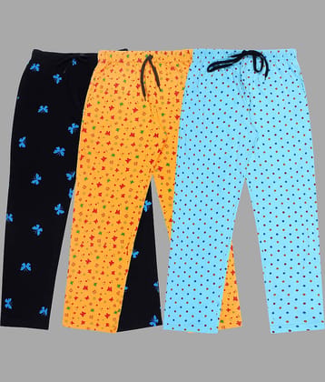 Diaz Pack of 3 Boys Cotton Blend Trackpant ( Multi Color )