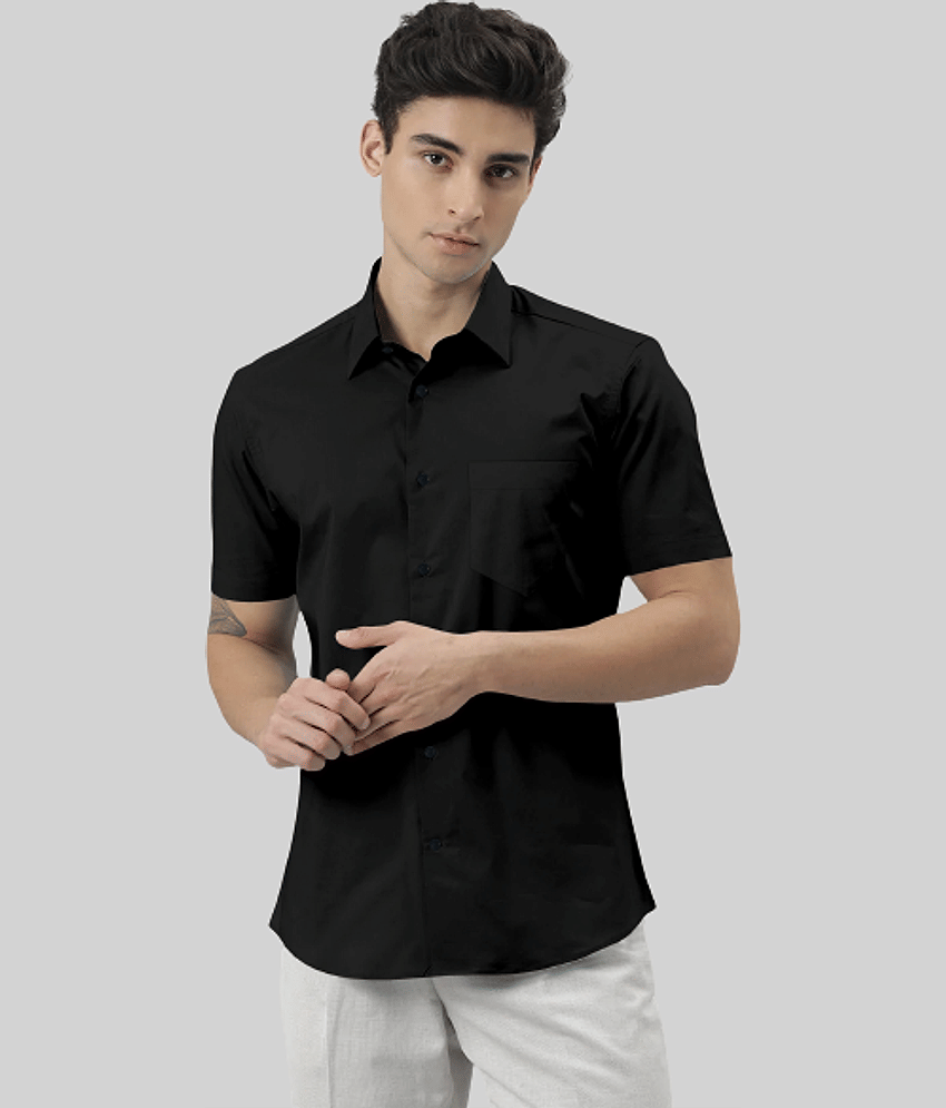 SUR-T - Blue Cotton Blend Slim Fit Men's Casual Shirt ( Pack of 1 )