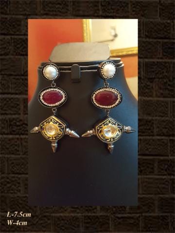 Unique Cherry Stone earrings