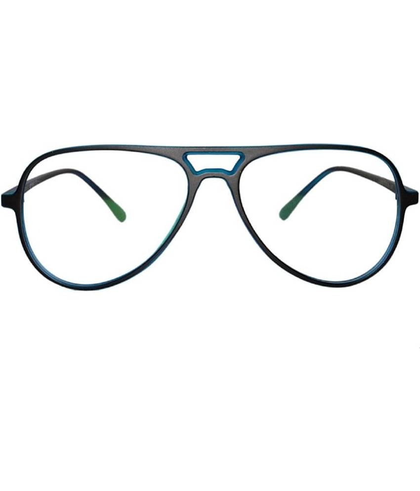 Peter Jones - Black Full Rim Pilot Computer Glasses ( Pack of 1 )