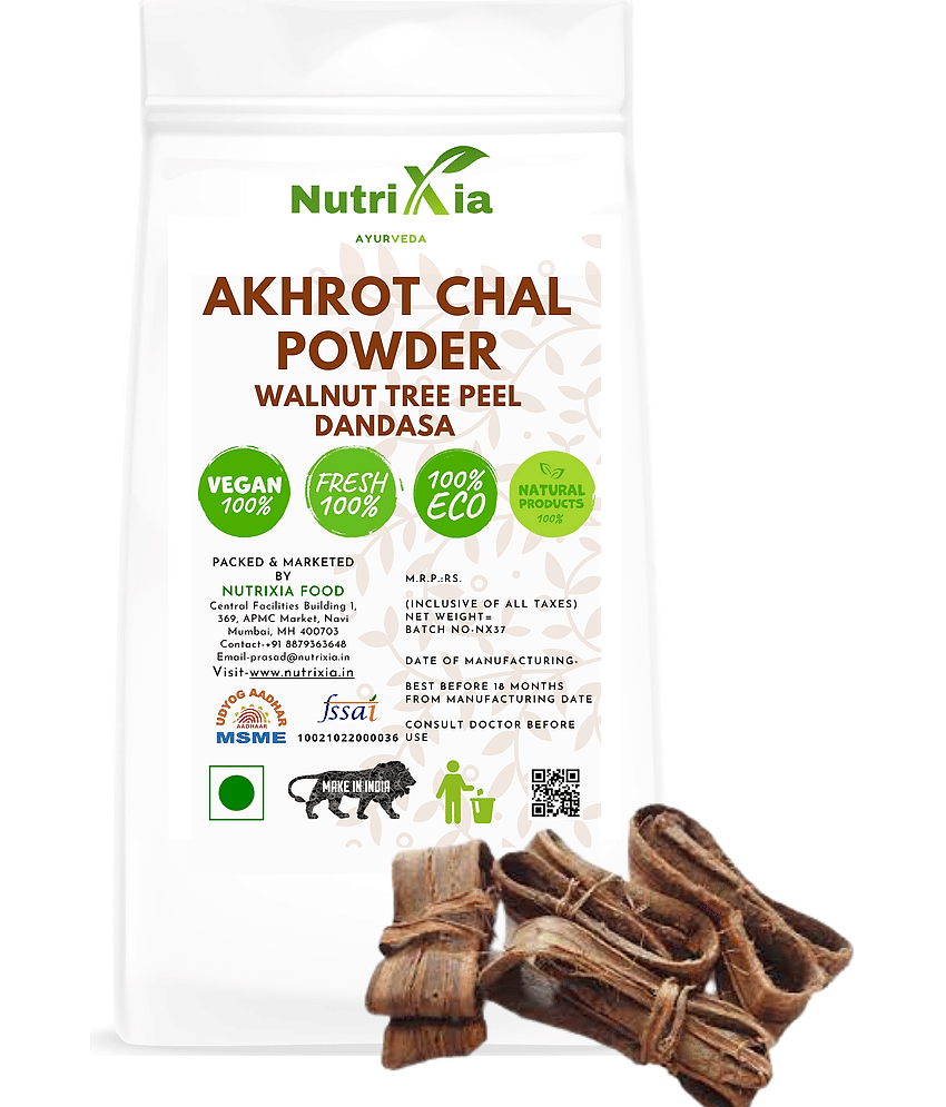 Nutrixia Food Dandasa Powder - Walnut Tree Peel - Akhrot Chhal Powder 100 gm