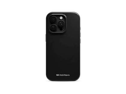 DailyObjects Bumper MagSafe iPhone 15 Pro Case - Black Enamel