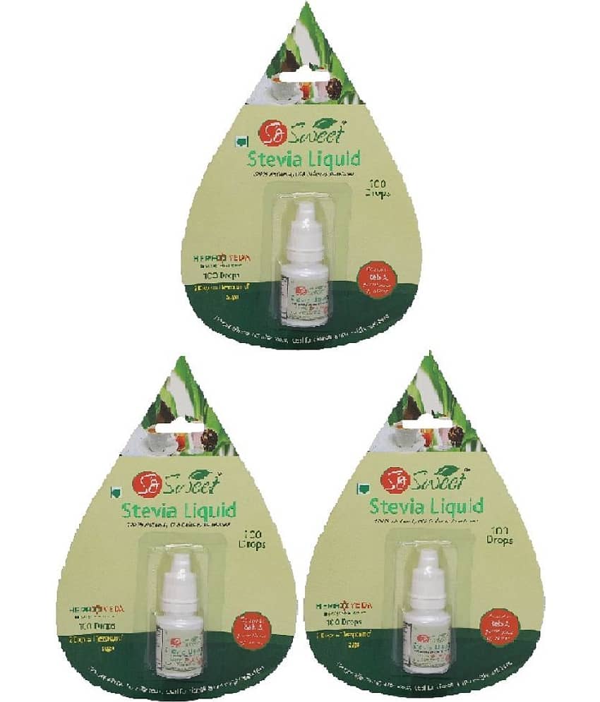 Sosweet Sugar Free Drop Natural sweetener Sugar Substitute Sprinkler 15 mL Pack of 3