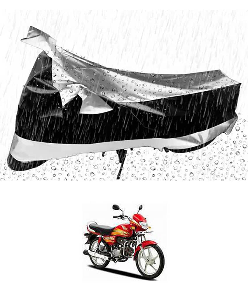 RONISH Bike Body Cover for Hero CD deluxe ( Pack of 1 ) , Silver