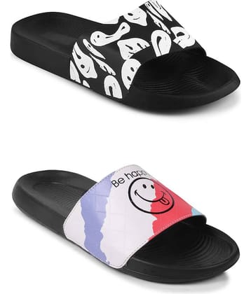 PERY PAO Black Men's Slide Flip Flop