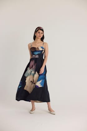 Rocco Cowl Bralette Dress-XS