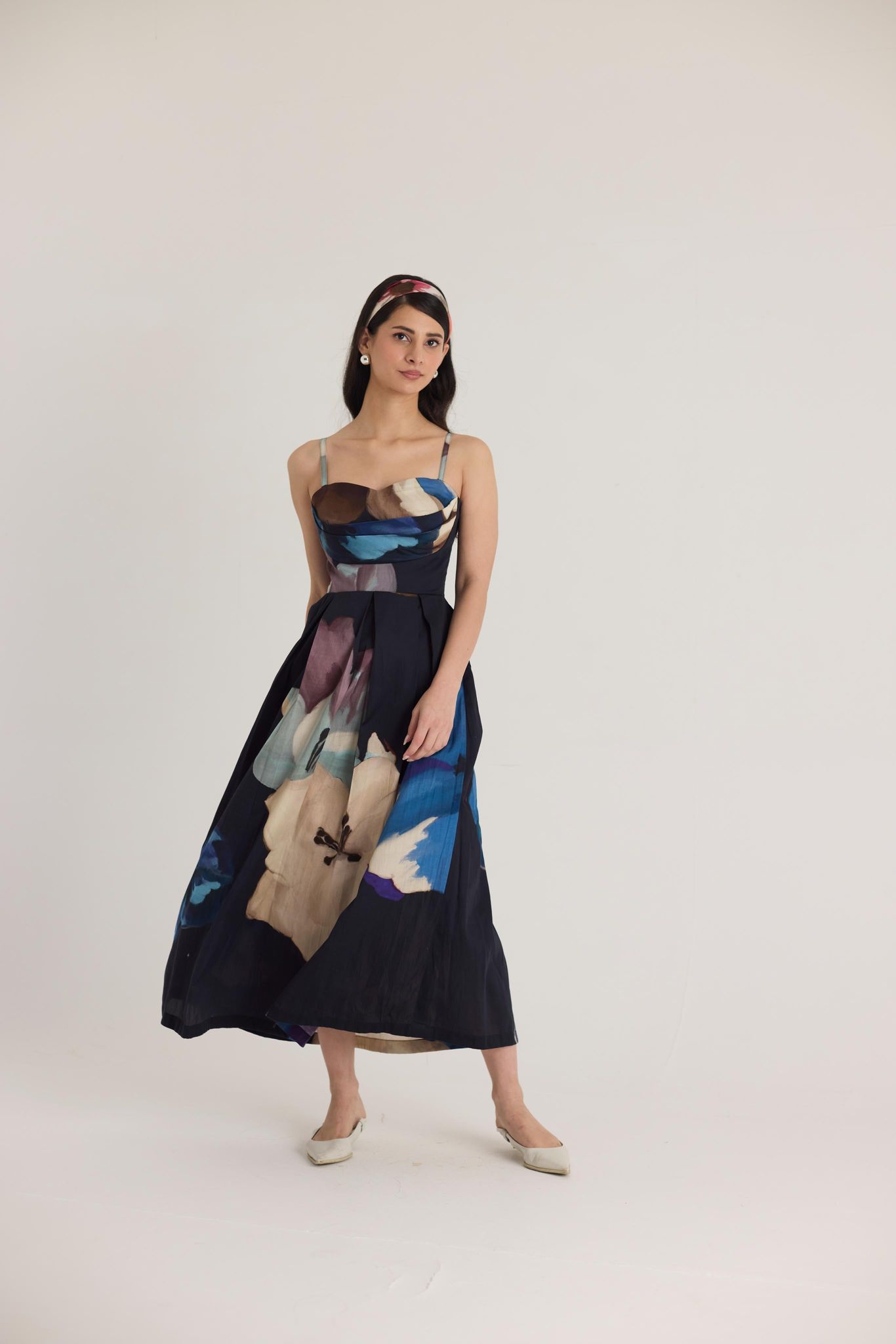 Rocco Cowl Bralette Dress-XS