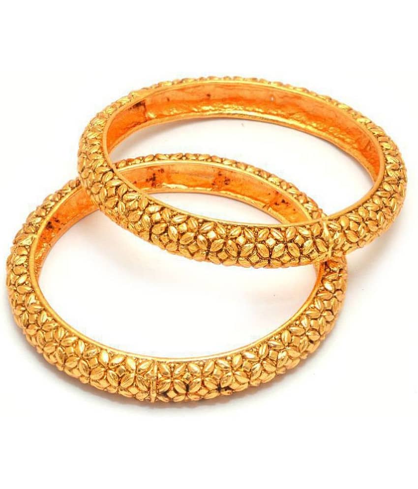 Jewar Mandi - Gold Kada Set ( Pack of 1 )