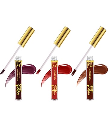 Color Diva Non Transfer Matte Liquid Lipstick LL501-101-102-104 Multi 6 mL