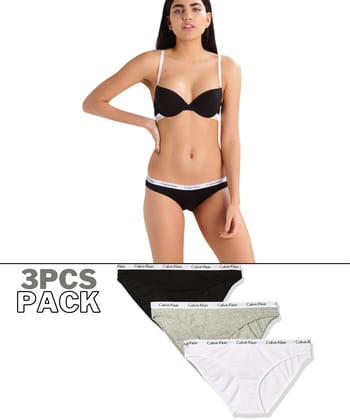 C K Underwear - Women Pack Of 3 Briefs-XS