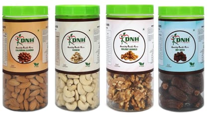 DRY FRUITS COMBO 2 KG  PACK 500G X 4 PC