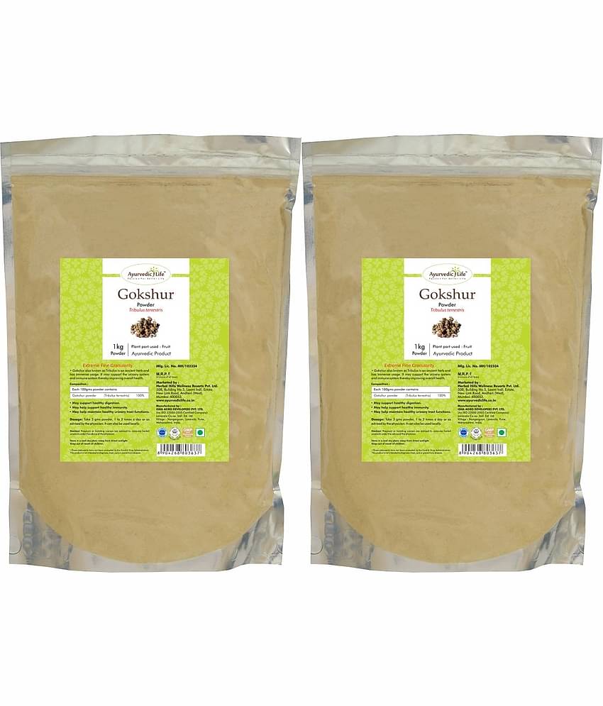 Ayurvedic Life Gokshur Powder 1 kg Pack of 2