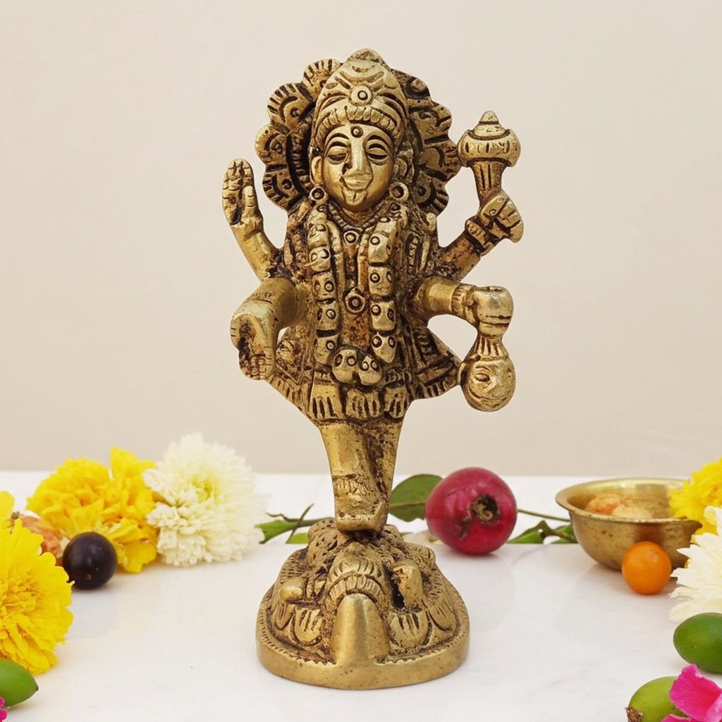 Brass Showpiece Kali Maa God Idol Statue (BSMAS1599 B)