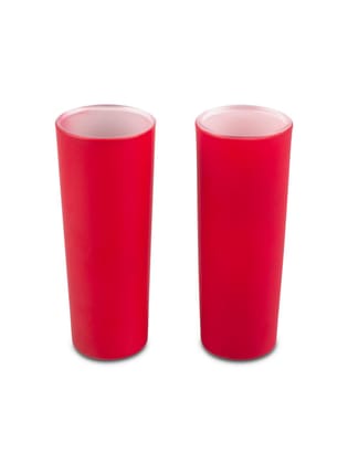 Bright Red Tequila Shot Glasses (Set of 2)