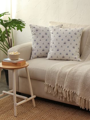 Kahaniya Cushion Cover (White)