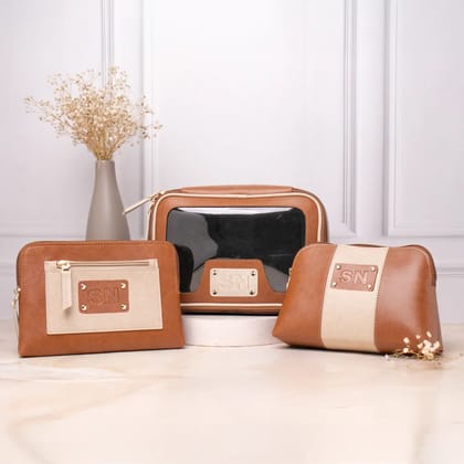 ULTIMATE VANITY KIT INITIALS - TAN-Tan