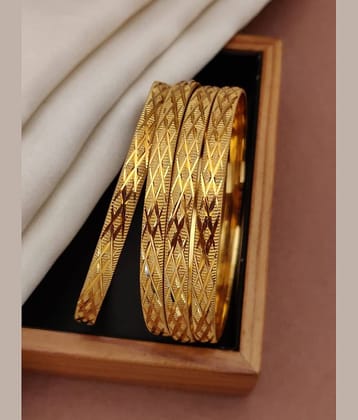 Shivay Fashion Gold Bangle Set ( Pack of 2 )