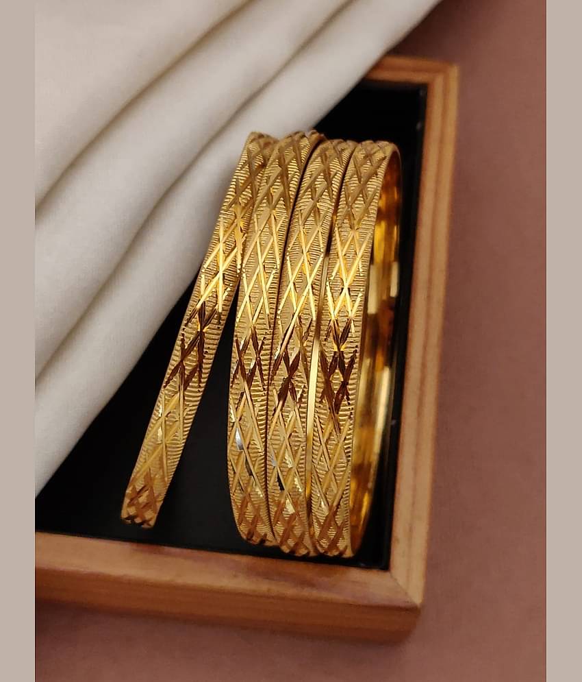 Shivay Fashion Gold Bangle Set ( Pack of 2 )