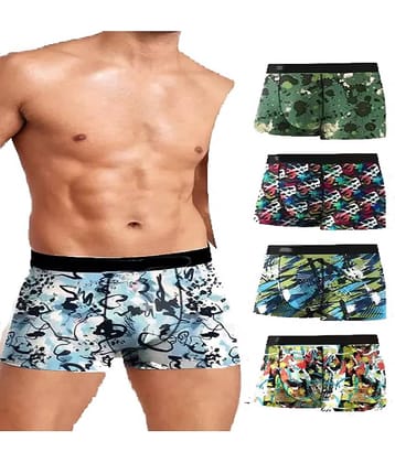 CAVENDRES Pack of 5 Boys Cotton Blend Trunks ( Multicolor )