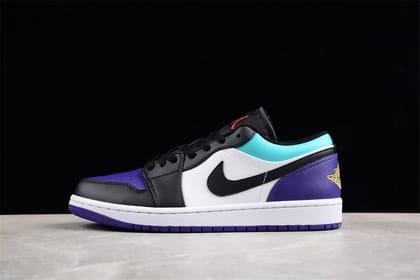 Air Jordan 1 AJ1 Low Aqua - Court purple-Euro 41