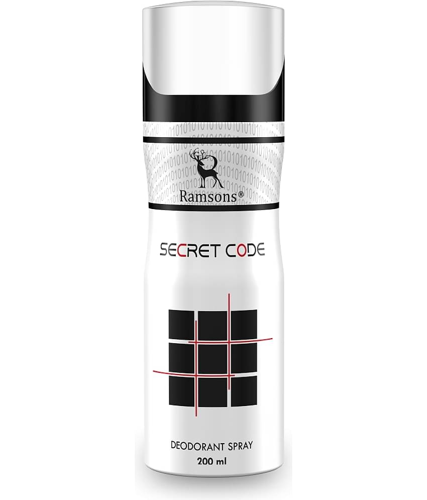Ramsons - SECRET CODE Deodorant Spray Body Perfume For Men Long Lasting 200 ml (Pack of 1)