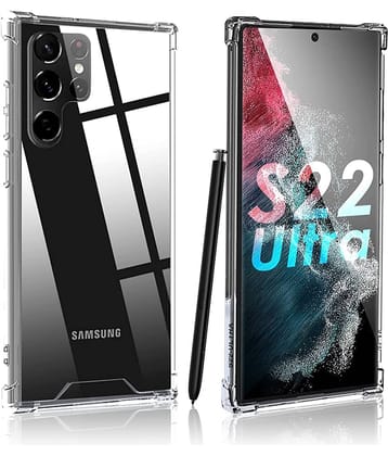 BEING STYLISH - Transparent Silicon Bumper Cases Compatible For Samsung Galaxy S22 Ultra ( Pack of 1 )