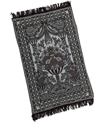 ADIRNY Gray Single Cotton Prayer Mat ( 110 X 70 cm )