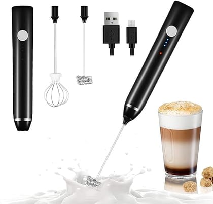 Milk Frother Handheld USB Rechargeable