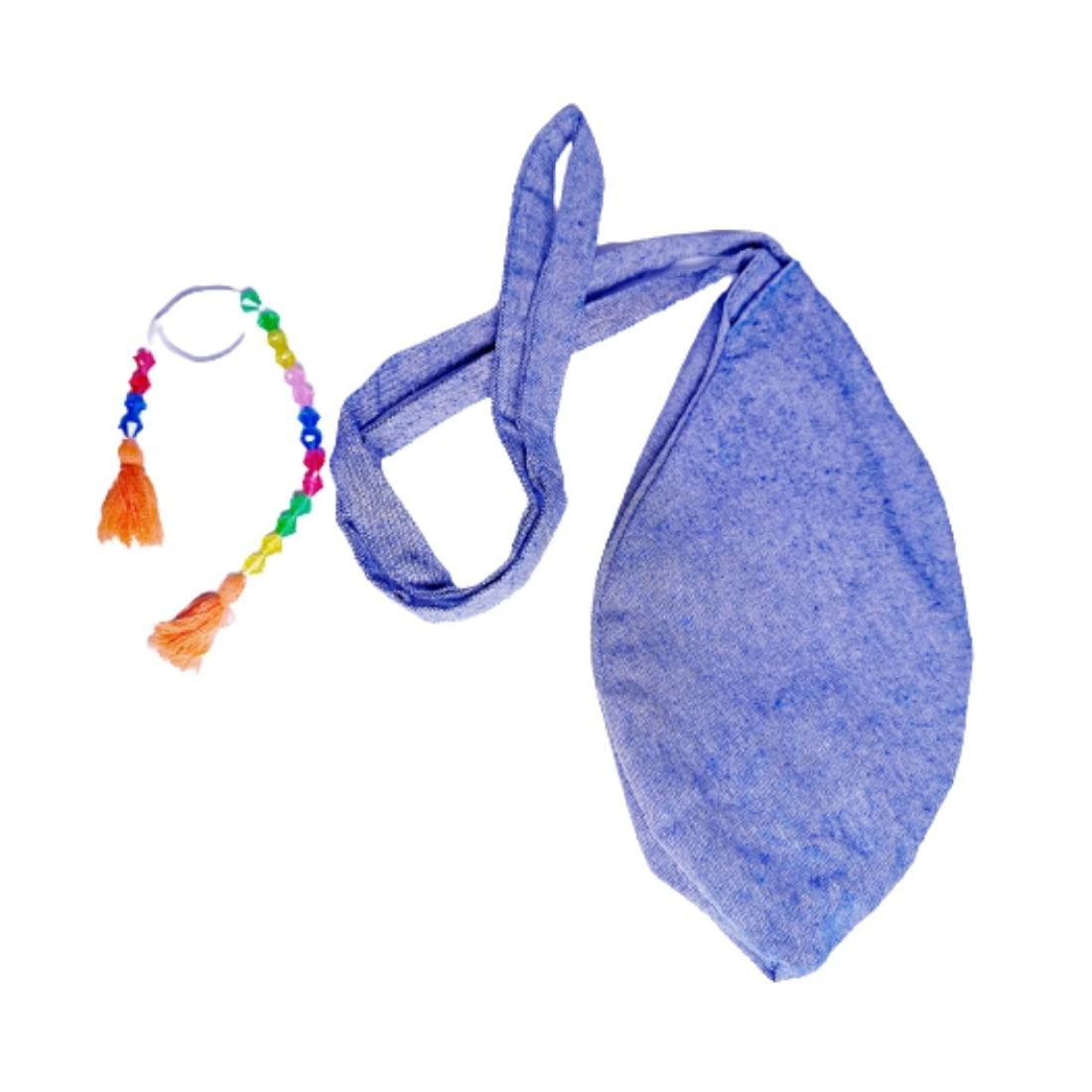 MAYAPURI Cotton Chanting Bag or Japa Mala Bag with Sakshi Mala Counter