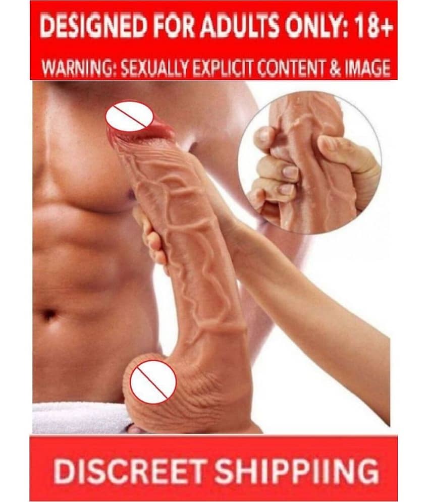 10 Inch Pink Head Realistic Lifelike Dildo With Strong Suction Cup and 100% Skin Feeling