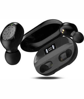 Neo T2 EARBUDS Bluetooth True Wireless (TWS) On Ear 3 Hours Playback Active Noise cancellation IPX4(Splash & Sweat Proof) Black