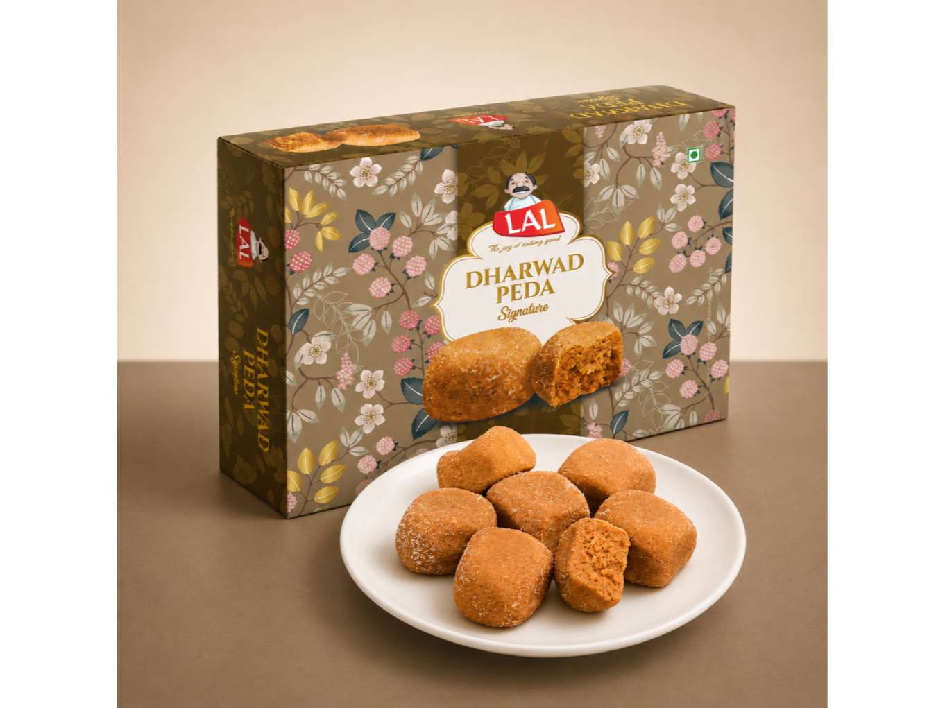 Lal Sweets Dharwad Peda - 400g (With Rakhi Gift)