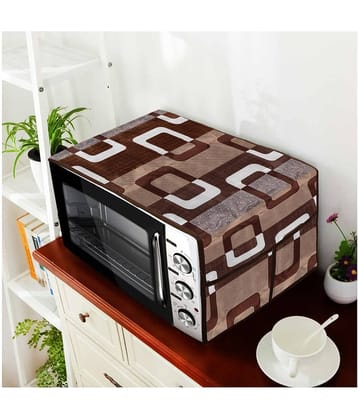 E-Retailer Single Polyester Brown Microwave Oven Cover -